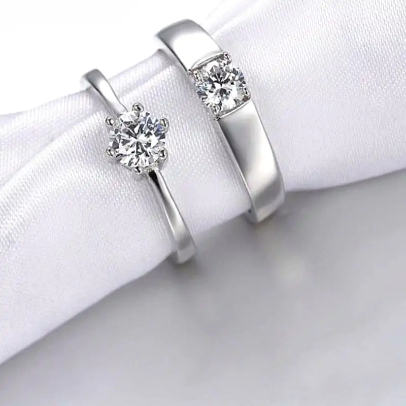Elegant Couple Rings - Set of 2 - Image 4