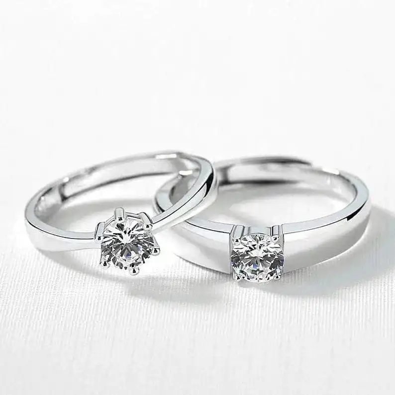 Elegant Couple Rings - Set of 2 - Image 3