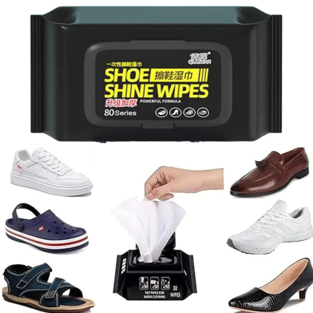 Shoes Shine Wipes | 80 Pieces Per Pack