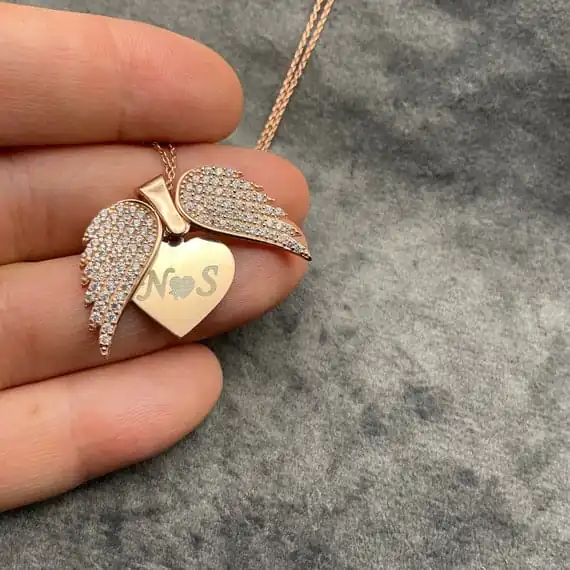 Personalized Hidden Heart Necklace - Image 3