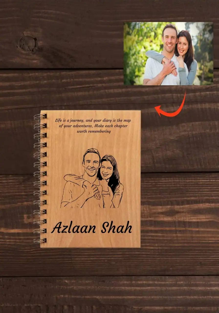 Customized Wooden Diary - Image 3
