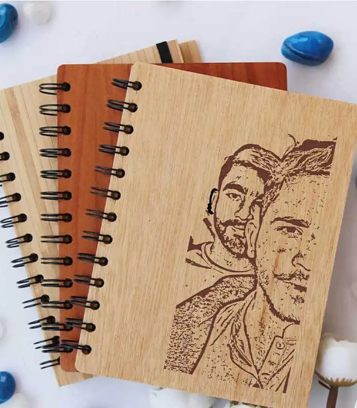 Customized Wooden Diary - Image 2