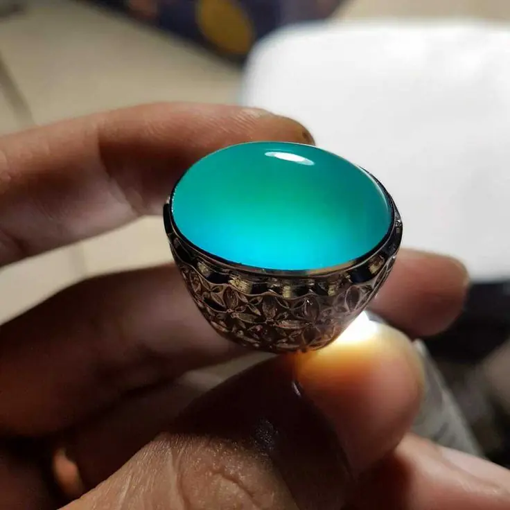 colour changing stone royal turkish ring