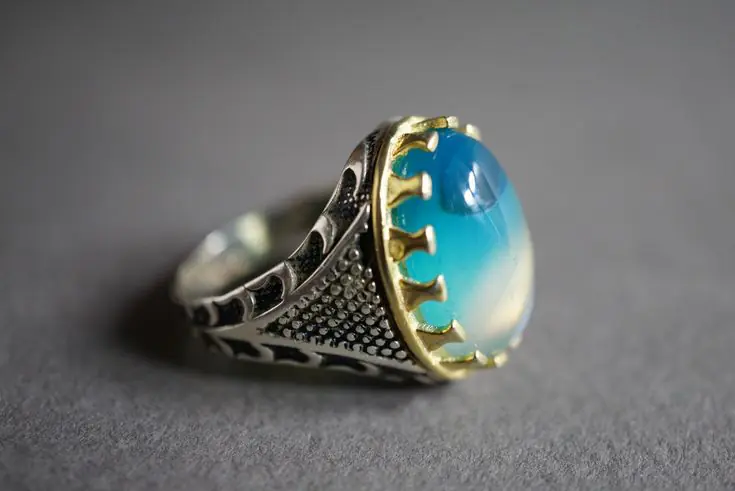 colour changing stone royal turkish ring
