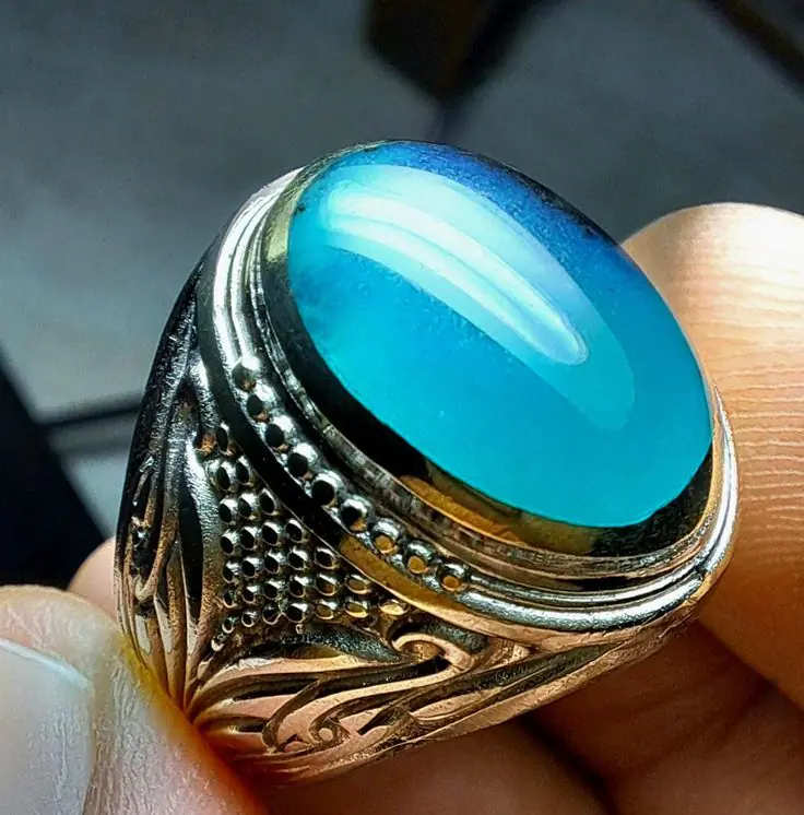 colour changing stone royal turkish ring