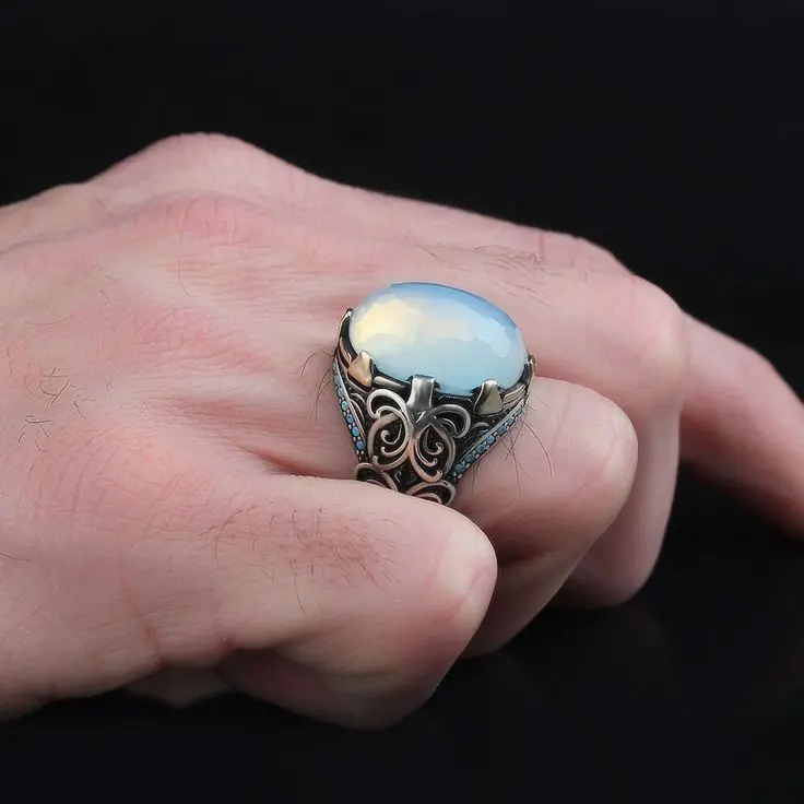 colour changing stone royal turkish ring