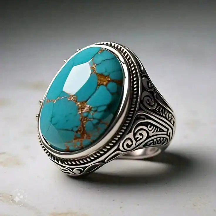 irani feroza design ring